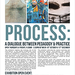 PROCESS: A DIALOGUE BETWEEN PEDAGOGY AND PRACTISE, Exhibition Flyer